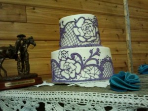 Complete with bronze cowboy and horse.